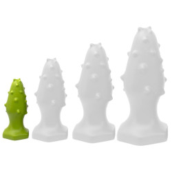 ToppedMonster Plug silicone Monster Spike S 8 x 3.5cm Vert
